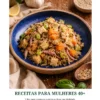 Capa do e-book Receitas para Mulheres 40+