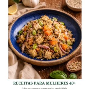 Capa do e-book Receitas para Mulheres 40+